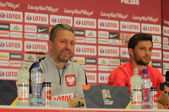 Jerzy Brzęczek (z lewej) i Bartosz Bereszyński (z prawej)