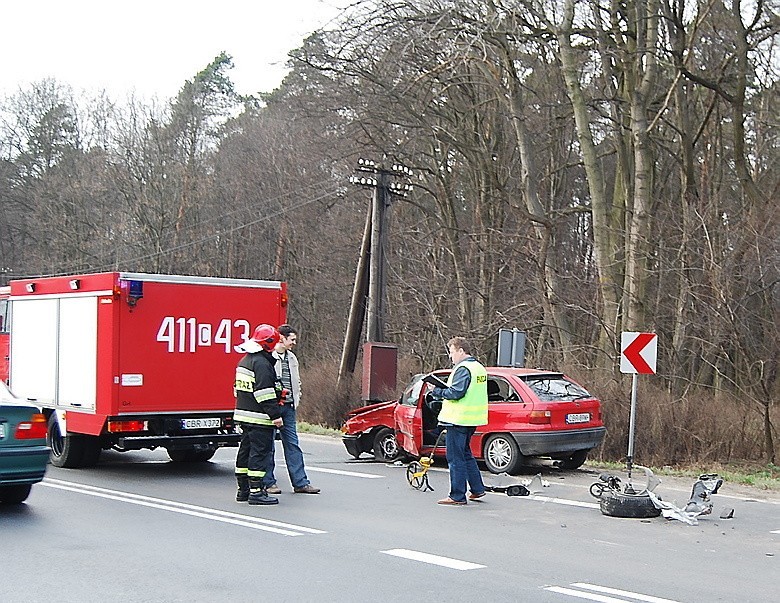 Karambol w Szabdzie (gm. Brodnica)