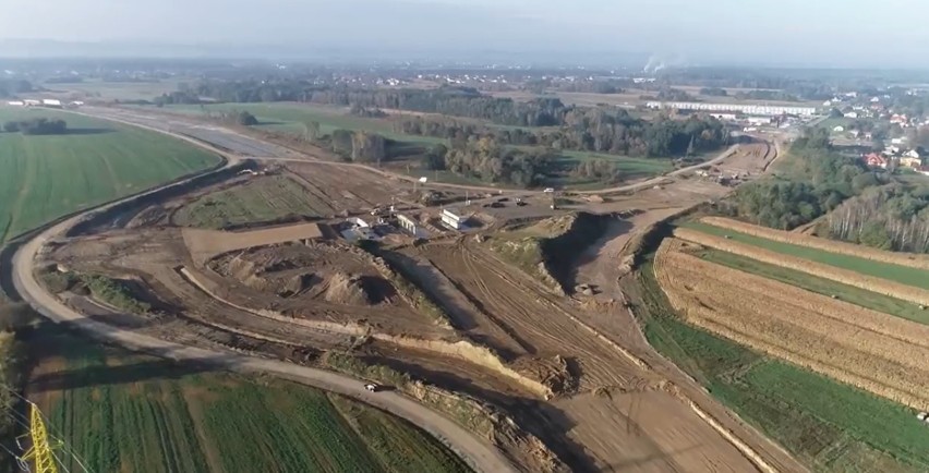 Trwa budowa odcinka S19 Krosno - Miejsce Piastowe. Zobaczcie zdjęcia i wideo