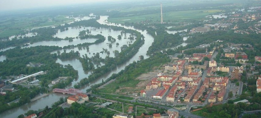 Zdjęcie z lotu ptaka - Głogów (23 maja, godz. 19:00)