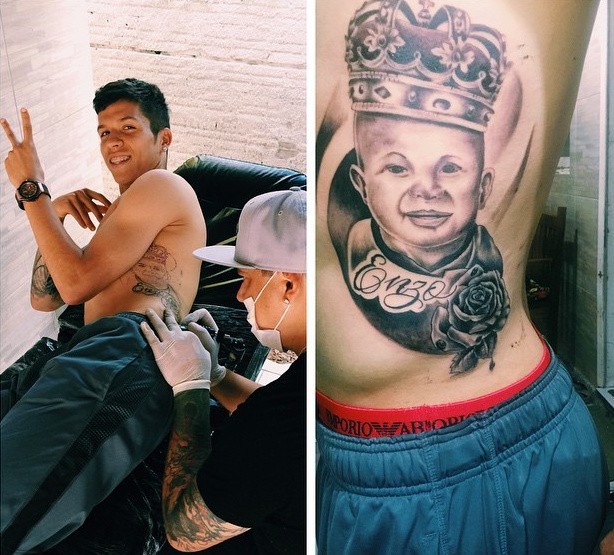 Bruno Nazario i jego nowy tatuaż
