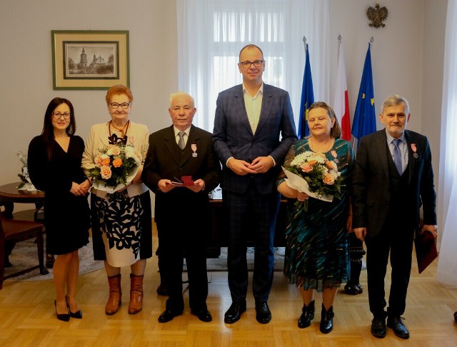 Złote gody dwóch par małżeńskich z Przemyśla.