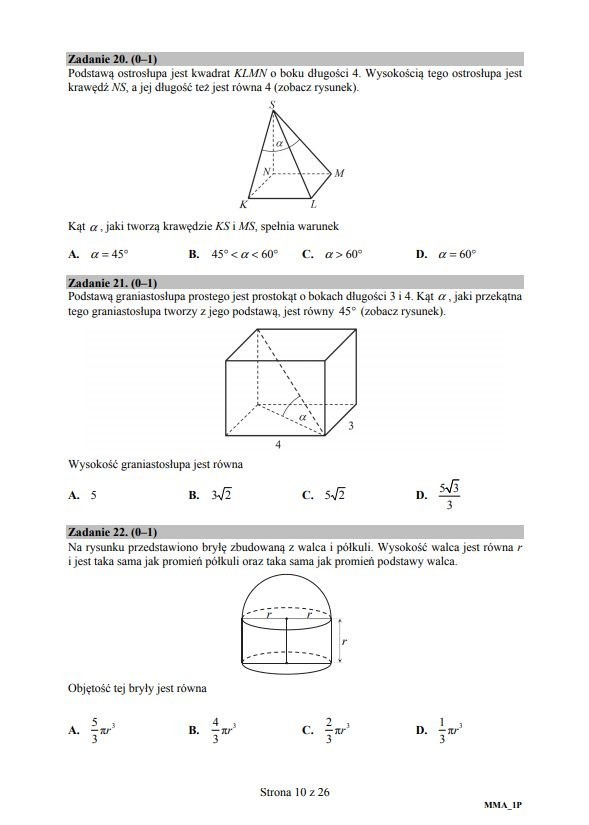 Matura 2018: Matematyka (ODPOWIEDZI, ROZWIĄZANIA, ARKUSZE...