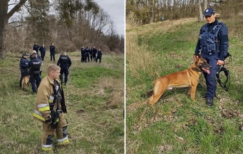 Na miejsce udała się sierżant Edyta Gabryszewska z psem...