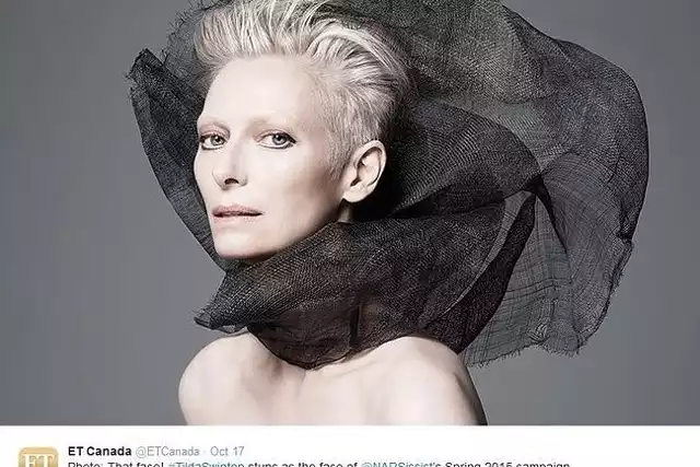 Tilda Swinton (fot. screen z Twitter.com)