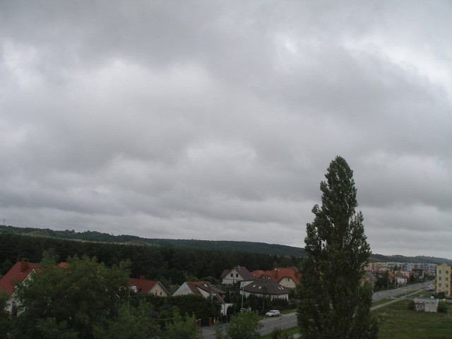 Zachmurzone niebo nad Bydgoszczą