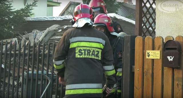 Pożar na ulicy Górnej w Sokółce. Spalił się garnek