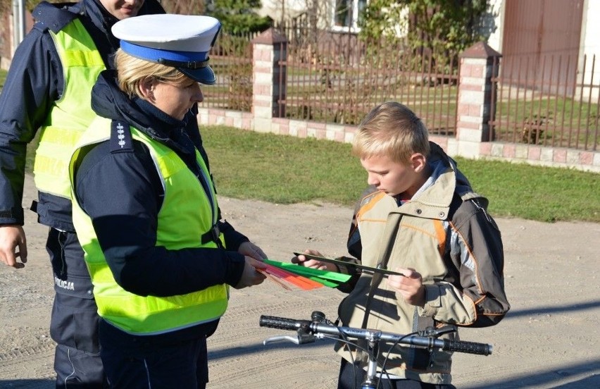 Na terenie gminy Łapy białostoccy policjanci przypominali...