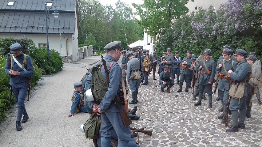 Kozieniczanie na planie filmowym - "Wejście I Kompanii Strzelców do Kielc 12 sierpnia 1914 roku"