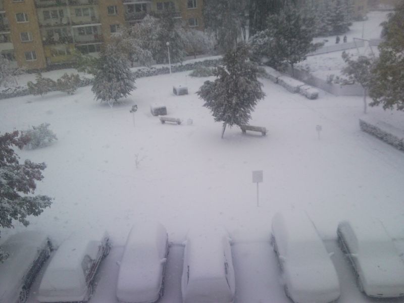 Zima w Ostrowcu – osiedle Pulanki