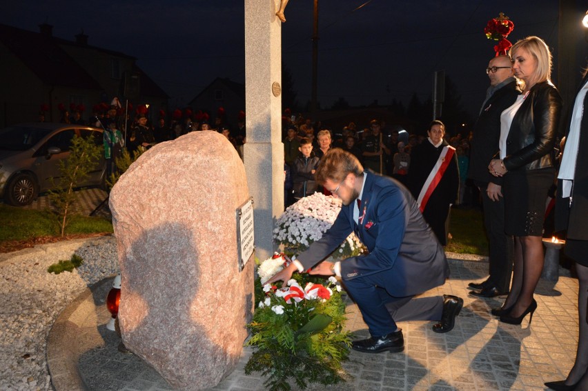 W Wieliczce powstał Skwer Niepodległości. Budowę enklawy wsparli mieszkańcy