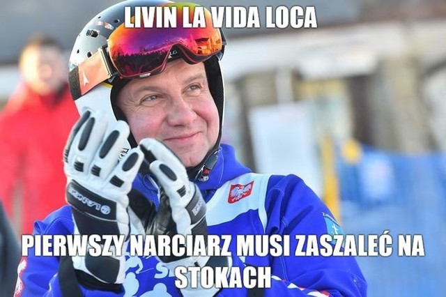 Andrzej Duda interweniuje ws. stoków narciarskich. Co na to internet? Zobacz memy na kolejnych slajdach galerii