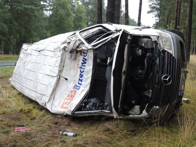 Dzisiaj (poniedziałek) rano doszło do wypadku na drodze krajowej nr 21 niedaleko Trzebielina.