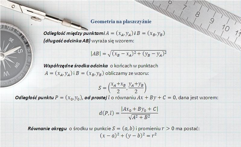 Matura 2017. Matematyka. Korepetycje z geometrii na płaszczyźnie