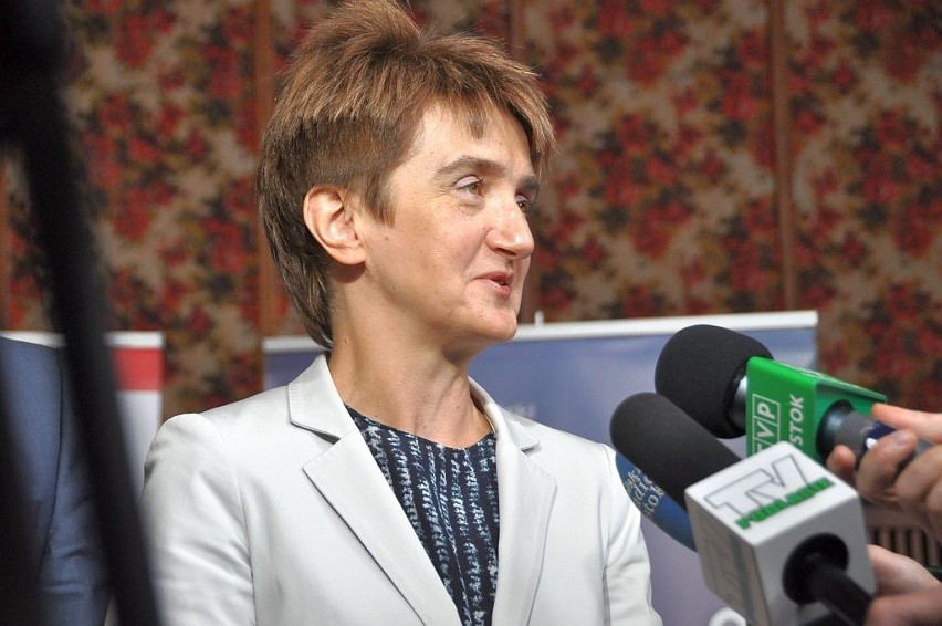 Minister Maria Wasiak w Bielsku Podlaskim