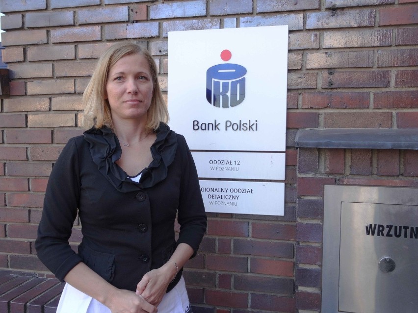 Izabela Droździk, dyrektor 9. oddziału PKO BP w Poznaniu....