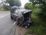 Wypadek w Niesułowicach, trzy osoby zostały ranne. Droga zablokowana [ZDJĘCIA]