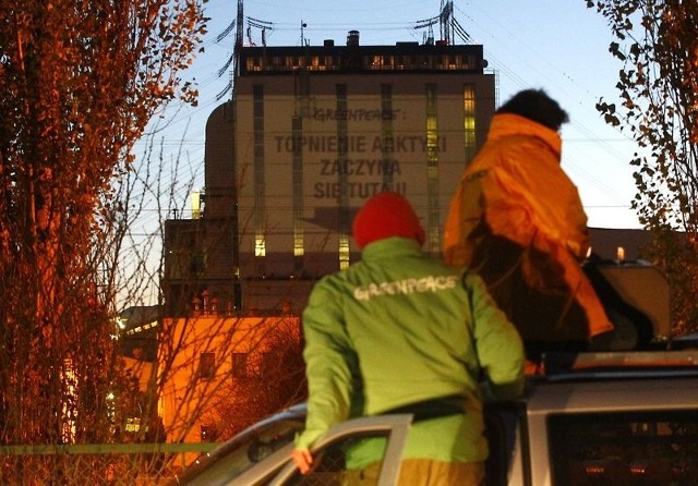 Akcja Greenpeace w gryfińskiej elektrowni