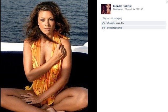 Monika Jakisic, chorwacka modelka jest nową dziewczyną George'a Clooneya (fot. screen z Facebook.com)