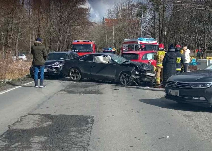 Wypadek w Wysokiej pod Wrocławiem