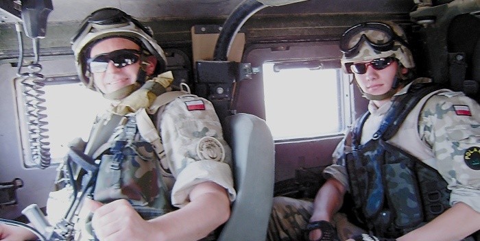 Major Jacek Kunysz (z lewej): – Do Iraku pojechaliśmy...