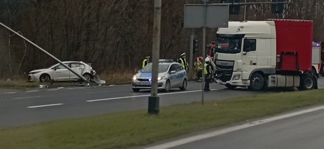 Wypadek na Szosie Stargardzkiej w Płoni