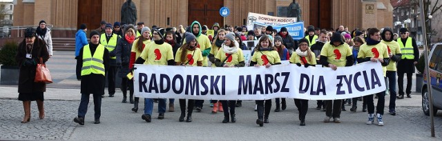 Marsz dla Życia w Radomiu zorganizowało 15 stowarzyszeń i organizacji katolickich z diecezji radomskiej.