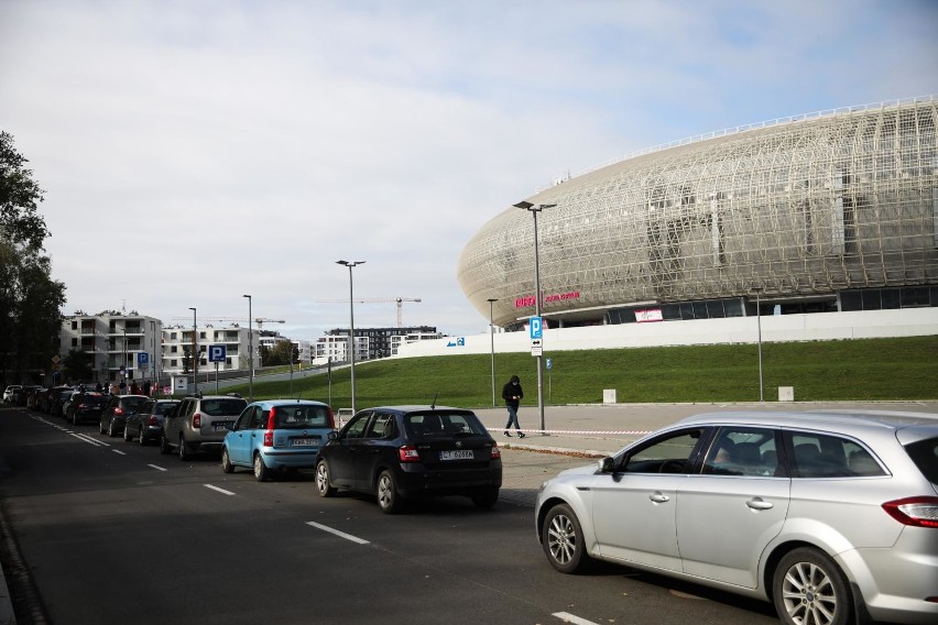 Tauron Arena Kraków, punkt pobierania wymazów
