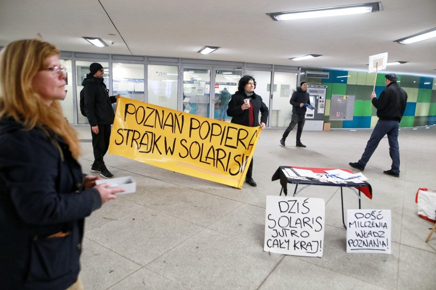 Trwa strajk w Solarisie: Poznań popiera protestujących.