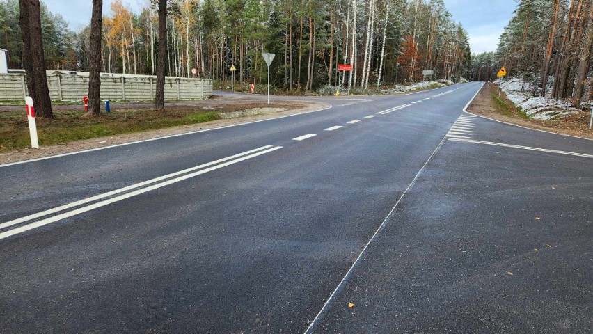 Uroczyste oddanie do użytku wyremontowanej drogi wojewódzkiej nr 647 w gminie Łyse, 18.11.2023. Zdjęcia, wideo