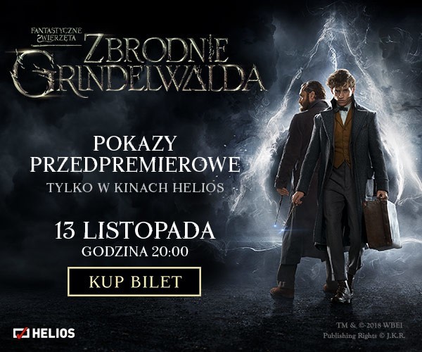 Wygraj zaproszenie na przedpremierowy pokaz filmu Fantastyczne Zwierzęta: Zbrodnie Grindelwalda!