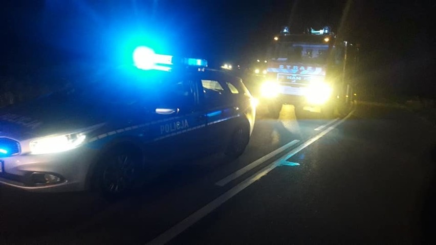 Golanka. Wypadek drogowy na drodze powiatowej.