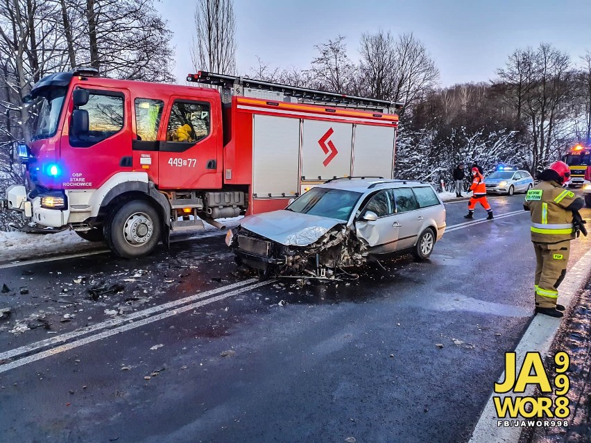 Wypadek w Jeżowie 13.02.2021