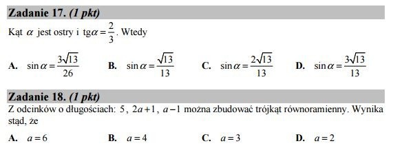 Stara matura 2016: Matematyka poziom podstawowy [ODPOWIEDZI, ARKUSZ CKE]