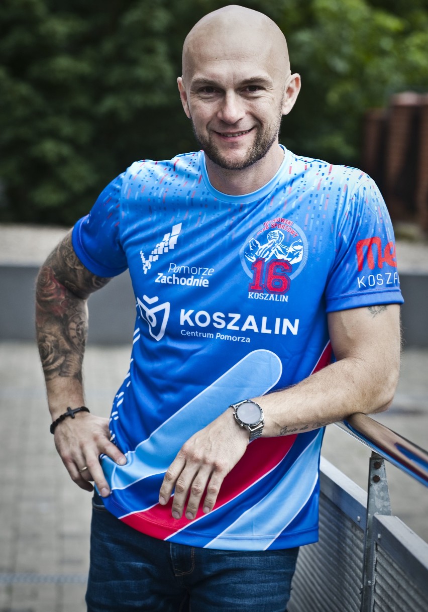 Damian Zaorski w koszulce specjalnie przygotowanej na...