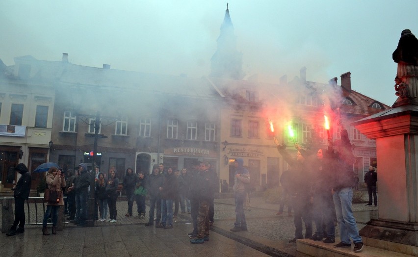 Manifestacja antyimigracyjna w Bielsku-Białej