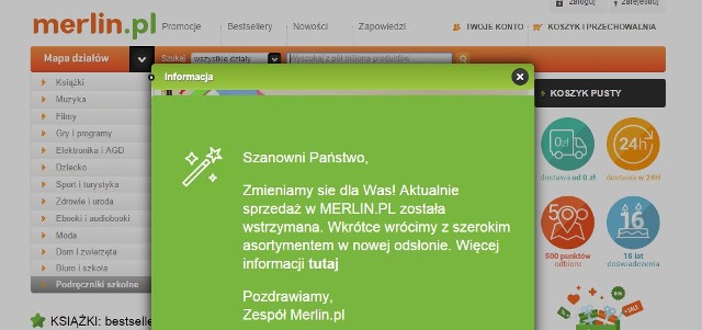 Merlin.pl zwalnia załogę,  kolejny wniosek o upadłość 