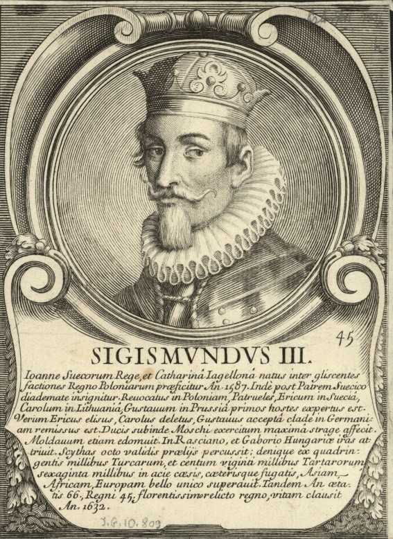 Zygmunt III Waza, miedzioryt Benoita Farjata z 1702 r.