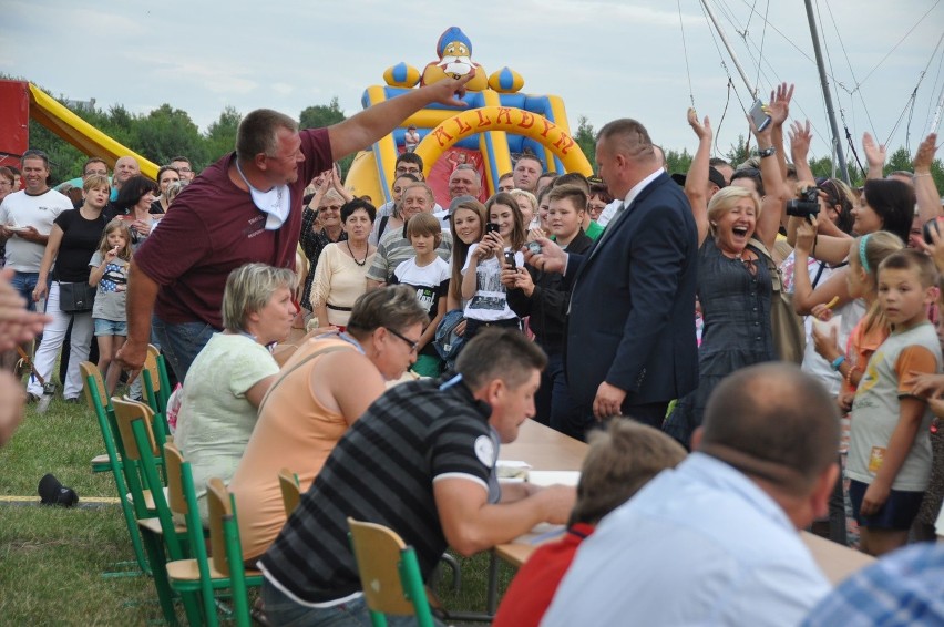 Wiktor Jaszczuk w geście triumfu