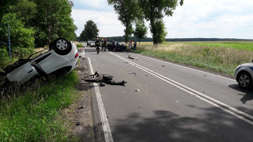 Wypadek w Gręboszowie.
