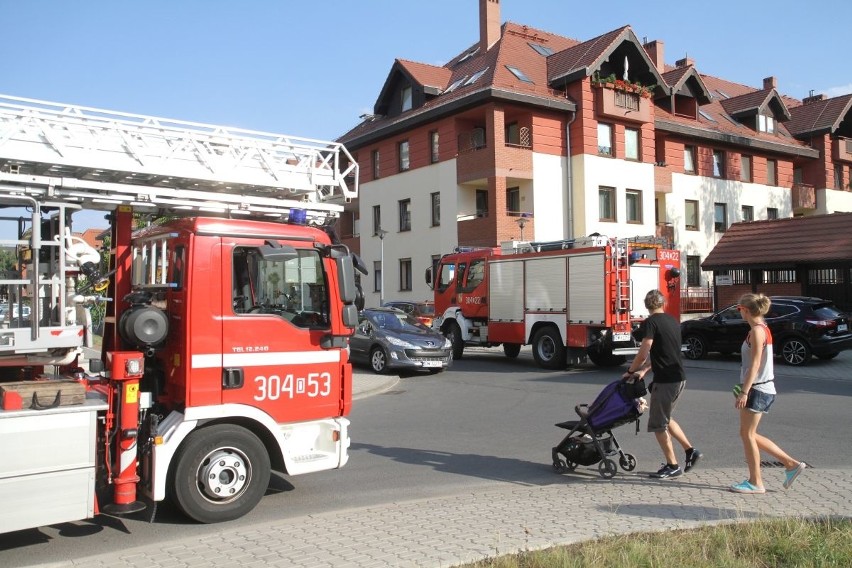 Pożar mieszkania w budynku przy ul Zwycięskiej