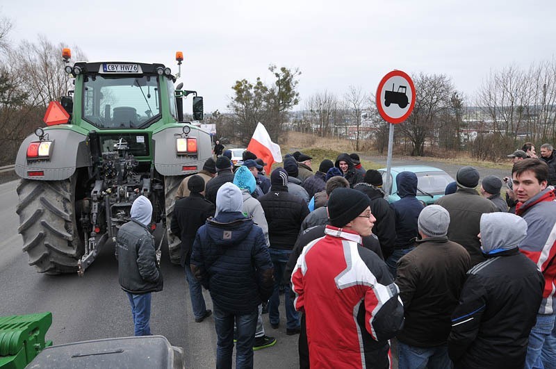 Protest rolników w Bydgoszczy