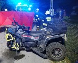 Śmiertelny wypadek w gminie Małogoszcz. Quad uderzył w ogrodzenie. Nie żyje 37-latek