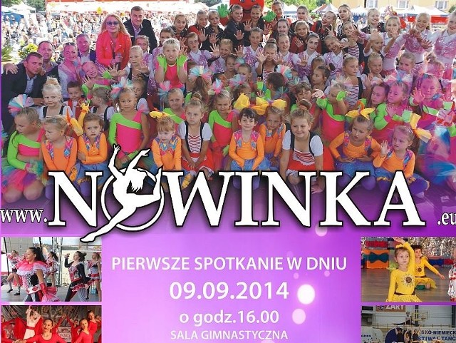 Znana w regionie formacja taneczna Nowinka prowadzi nabór dzieci i młodzieży do grup w Skwierzynie i Przytocznej.