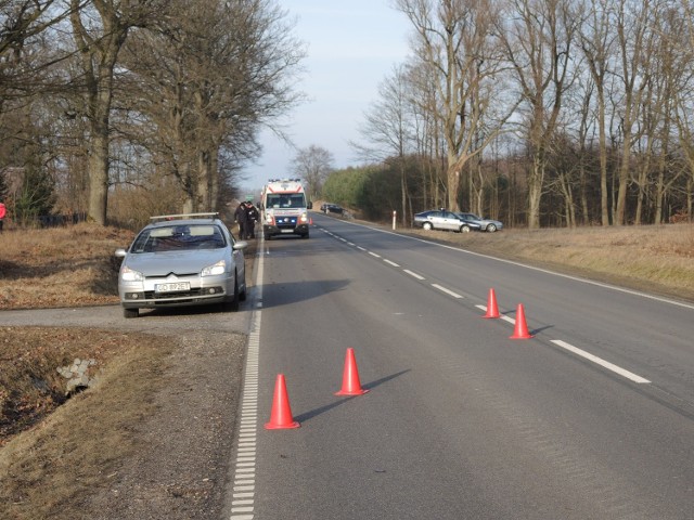 Dzisiaj (sobota 27.02) doszło do wypadku w Węglewie (gmina Miastko) na drodze krajowej nr 20.