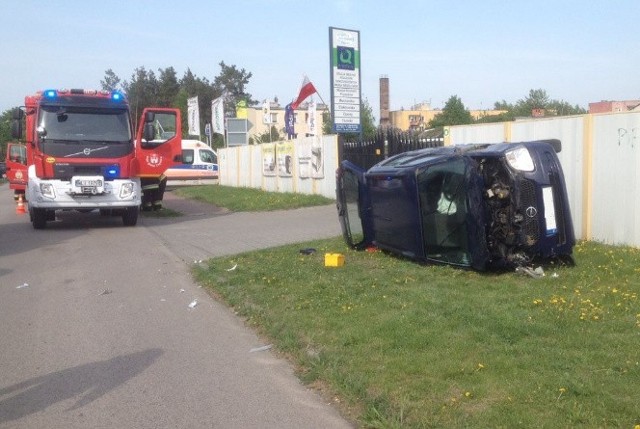 Wypadek na ulicy Czachowskiego w Ciepielowie.