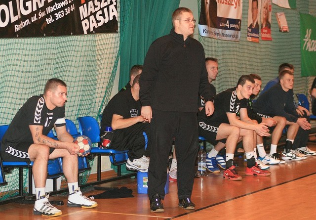 Karol Drabik, trener AZS Politechnika może być zadowolony z gry i wygranej z Grunwaldem.