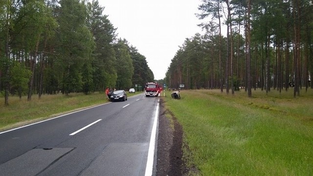 Niedaleko Trzebielina na drodze krajowej nr 21 kierująca skodą straciła panowanie nad samochodem na mokrej nawierzchni, wjechała do rowu i dachowała. Kobieta była trzeźwa, doznała niegroźnych obrażeń. Kierująca dostała mandat za nieostrożną jazdę. (ang)ZOBACZ TAKŻE: Śmiertelny wypadek na obwodnicy Słupska. Nie żyje kobieta