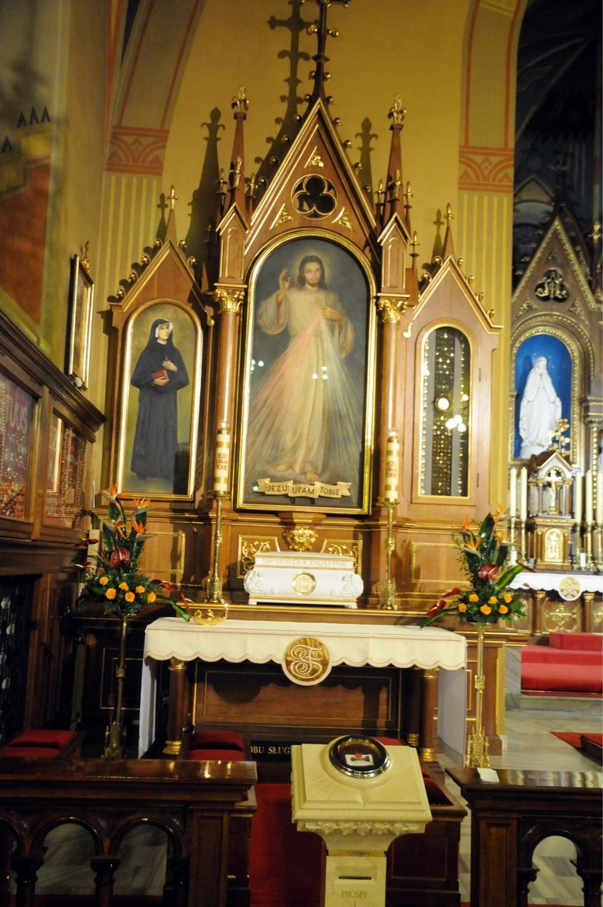 Obraz "Jezu ufam Tobie" w kaplicy Zgromadzenia Sióstr Matki...