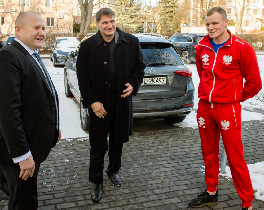 Legendarny pięściarz Andrzej Gołota spotkał się z Grzegorzem Nowaczkiem i Danielem Adamcem (ZDJĘCIA)